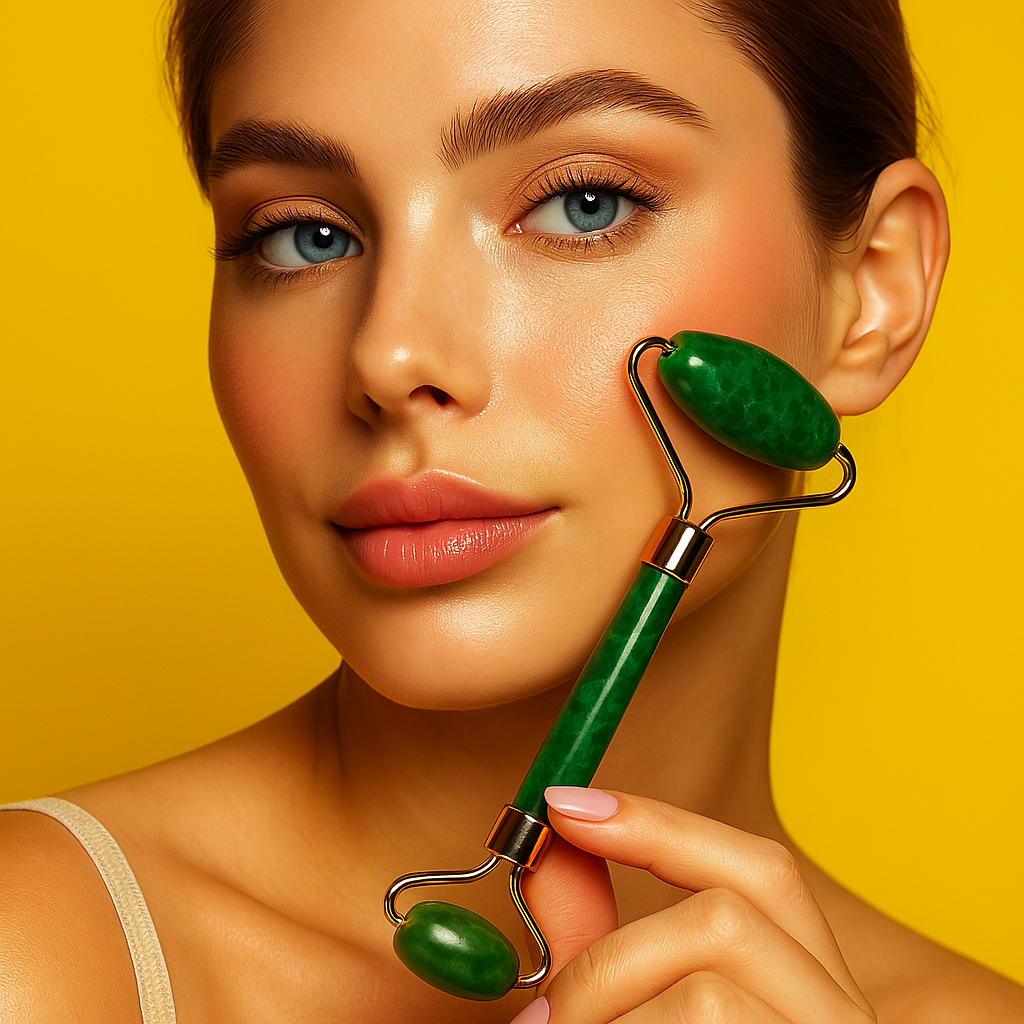 רולר ג'ייד פרמיום 100% טבעי - E-L-Beauty | משפר את מראה העור, מונע נפיחות ומפחית קמטים E-L-Beauty