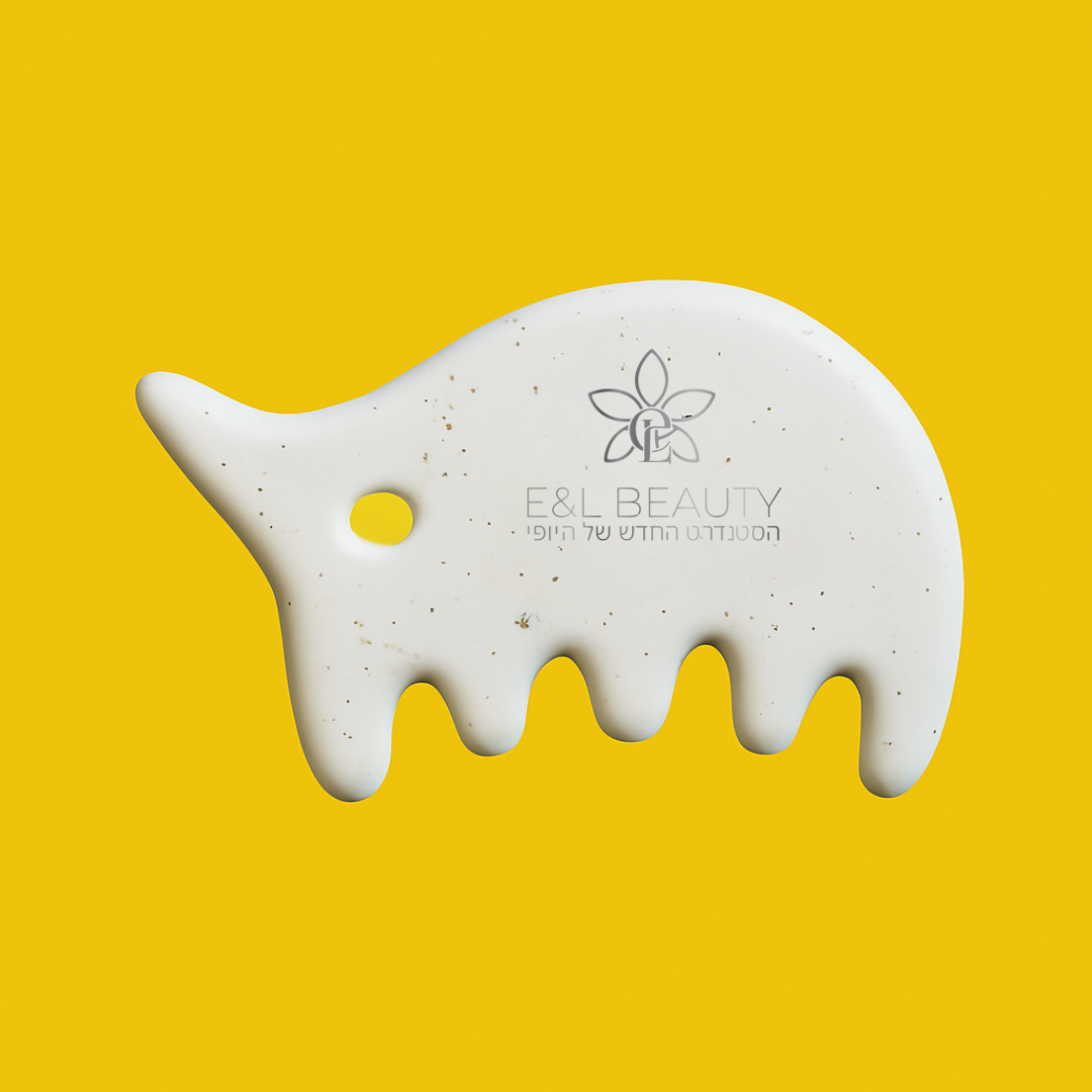 אבן גואשה Sculpting 100% קרמיקה טבעית – E-L-Beauty | להחייאת עור, הפחתת נפיחות ושיפור מראה הפנים E-L-Beauty