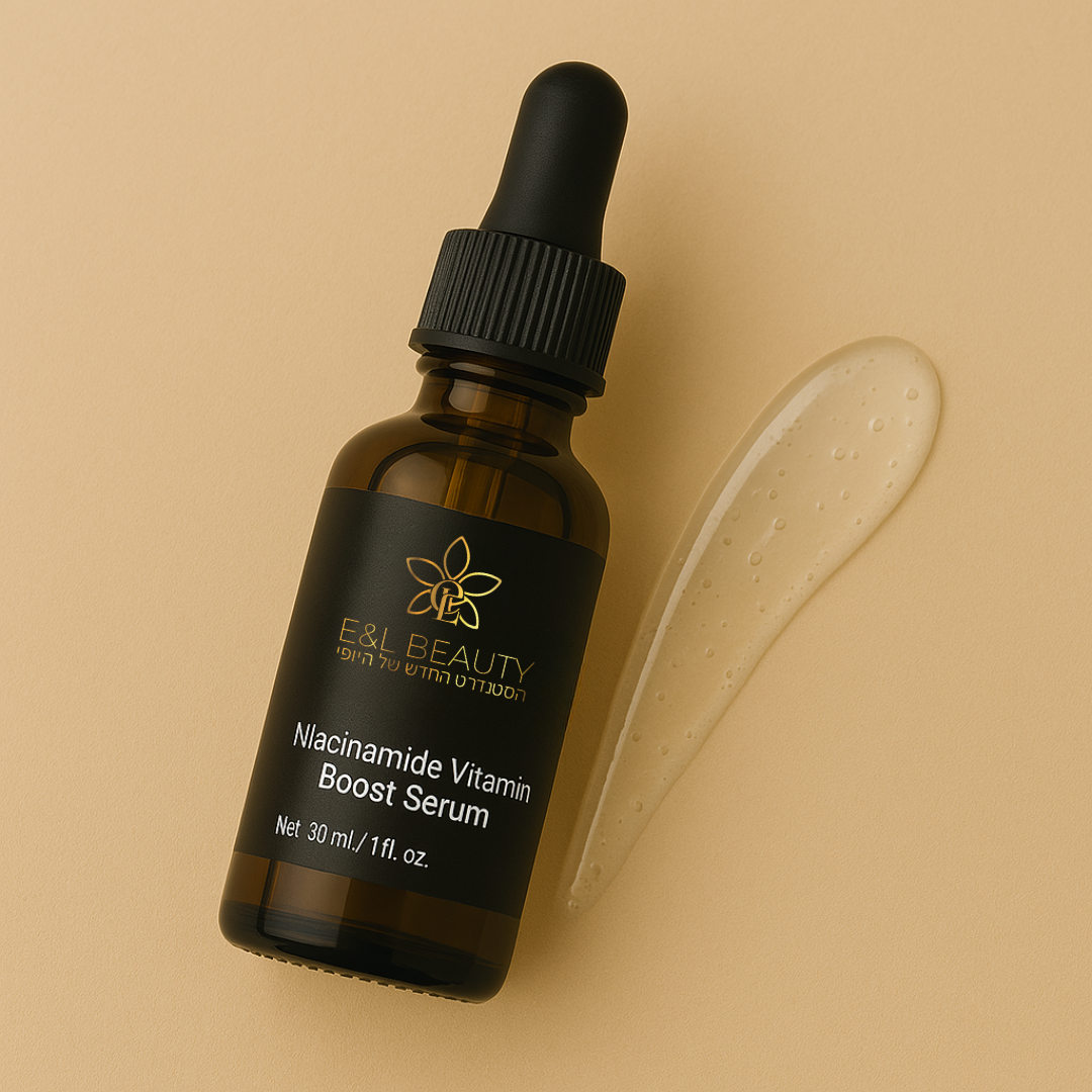 סרום Niacinamide + ויטמין C – לחות, הבהרה וזוהר | E-L-Beauty E-L-Beauty